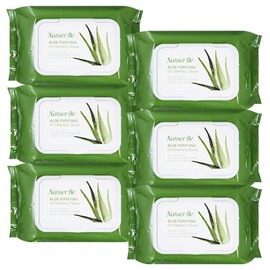 Enprani Nature B Aloe Oil Cleansing Tissues 60 Sheets (6 Packs) / 엔프라니 네추어비 알로에 오일 클렌징 티슈 60매 6개