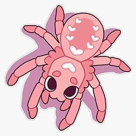 MAGNET Kawaii Spiders Magnet Bumper Sticker Car Magnet Flexible Reuseable Magnetic Vinyl 5"
