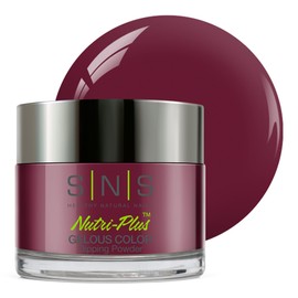 SNS Healthy Natural Nails SNS Nail Dip Powder, Gelous Color Dipping Powder - Casse Noisette (Wine, Burgundy, Cream) - Long-Lasting Dip Nail Color Lasts 14 Days ?C Low-Odor & No UV Lamp Required - 1 oz