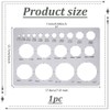 UNICRAFTALE Metal Circles Template Rounds Stencil for Drawing Stainless Steel