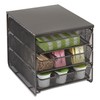 Safco Onyx Hospitality Organizer, 3 Drawers, For Snacks, Coffee Pods,