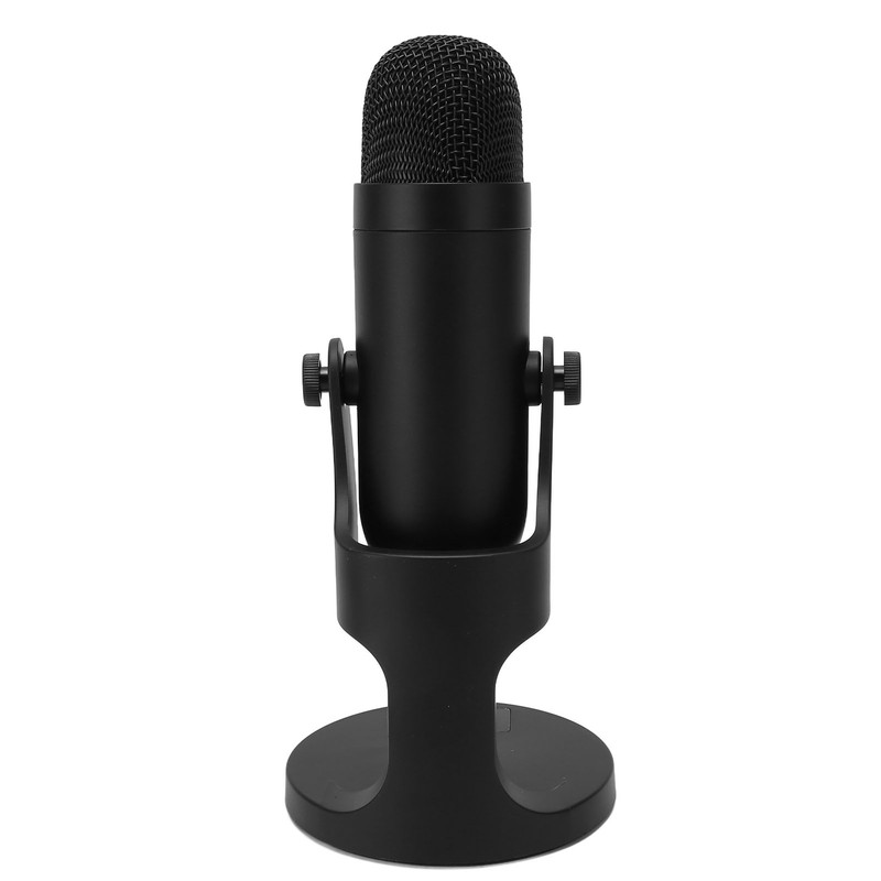 USB Condenser Microphone Plug Play Recording Microphone 360 Degree Rotatable