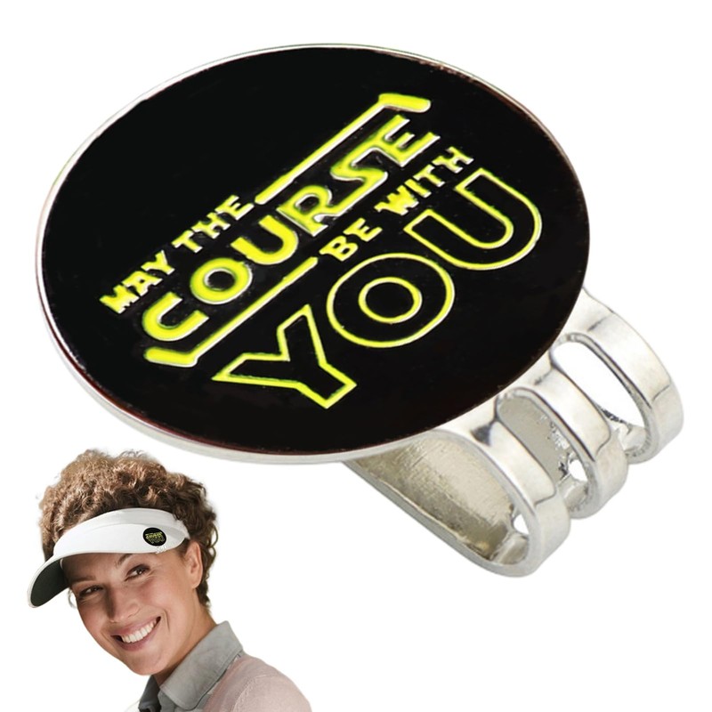 Golf Marker Hat Clip | Funny Ball Markers for Golf