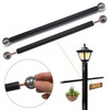 41CM Outdoor Lamp Post Cross Arm Ladder Stand Metal Flagpole