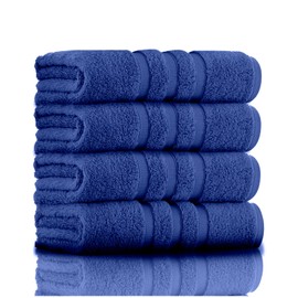GC GAVENO CAVAILIA 100% Ringspun Cotton Bath Towels, Luxury 550 GSM Zero Twist Towel Sheets, Electric Blue, 50x80 Hand Towel
