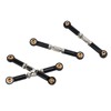 4Pcs RC Car Camber Links Black Aluminium Alloy Reduce Vibration