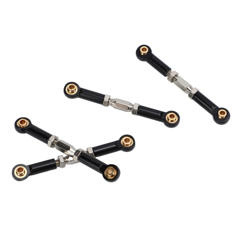 4Pcs RC Car Camber Links Black Aluminium Alloy Reduce Vibration