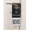 Do Not Disturb Sign -In Session, Door Hanger 2 Pack,