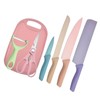 7 PCS Wheat Straw Knife Set Chef Knife Bread Knife