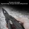 Multitool Pliers Professional Stainless Steel Utility Knife Foldable Whistle Scissors