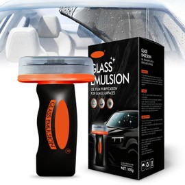 BAGISTES Glass Oil Film Remover for Car, Oil Film Remover for Car Windshields and Windows,Removes oil film & Smudges, Improve Windshield Clarity for Safe Driving