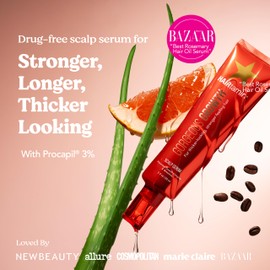 HAIRtamin Gorgeous Growth Travel Scalp Serum Natural Hair Growth Thickening Treatment | Visibly Increases Thicker Looking Hair And Promotes Scalp Health | Nourishes & Hydrates Dry, Itchy Scalp