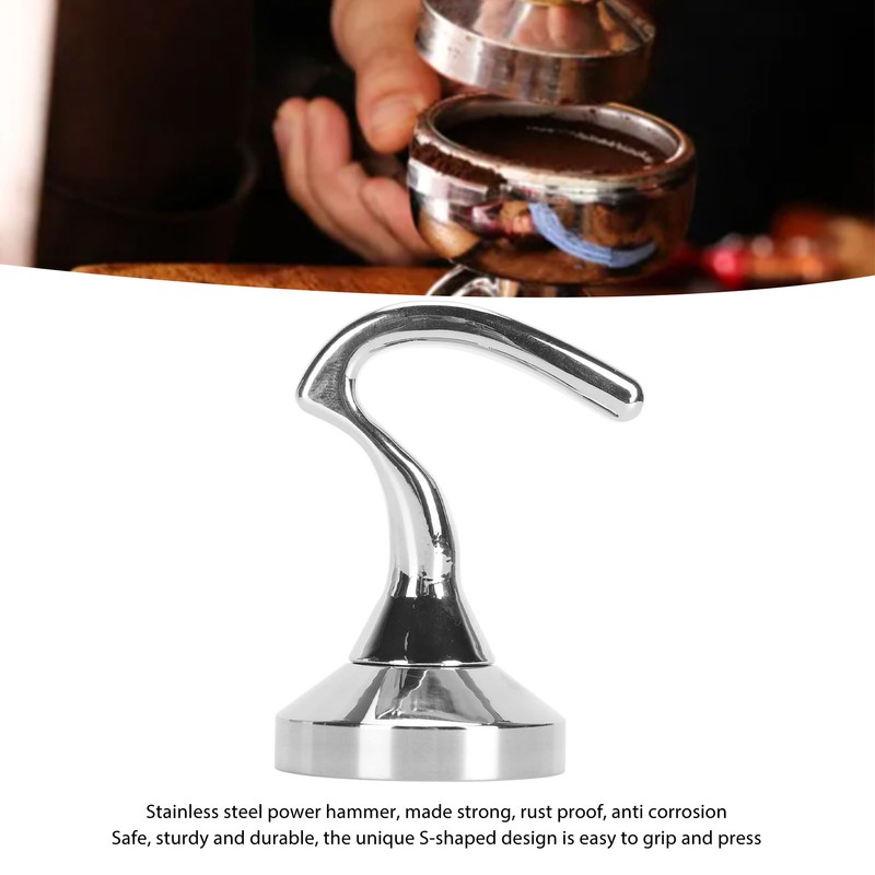 Coffee Tamper 304 Stainless Steel S Shaped Solid Powder Press