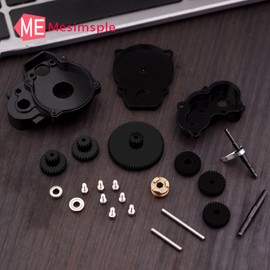 Mesimsple Steel FCX24 2 Dual Speed Transmission Gearbox Combo Gear for FMS 1/24 FCX24 Power Wagon Smasher & FCX18 K5 Upgrades Part