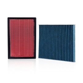 Forccord Cabin Air Filter and Engine Air Filter Fits for Toyota 4RUNNER 4.0L (2024-2010), Lexus GX460 4.6L (2023-2010) Activated Carbon Cabin Filter Replacement CF10285 1780138051