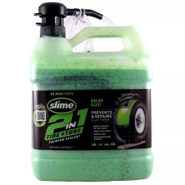 Slime 2 In 1 Tire Tube Premium Sealant 1 Gallon Flat Tire Protection