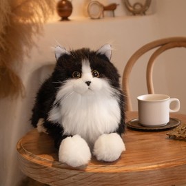Chongker 23-Inch Tuxedo Cat Plush Toy | Handcrafted by Master Artisans | Premium Gift Packaging | Available in Two Weight Options | The Ideal Cuddle Companion for Seniors Plushie - Weight: 3.0 lbs