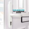 UPVC Door Handles Set Suits Fullex Locks - White -