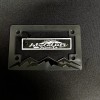 RIDESWAGG Blackout Motorcycle License Plate Frame Includes Jet Tag- Mountains-Camp
