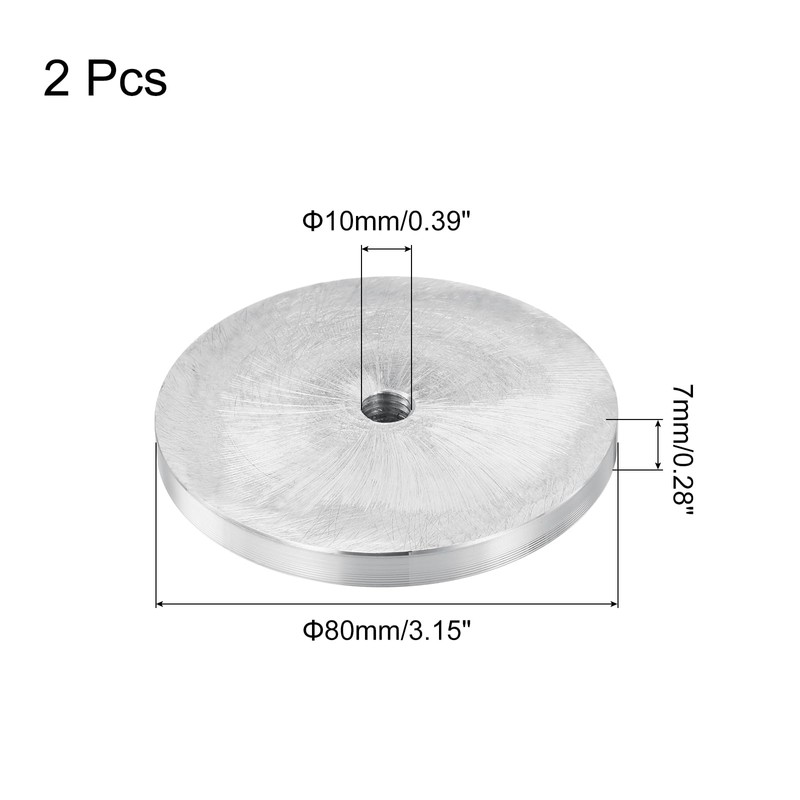 QUARKZMAN M10 Thread 80 mm Diameter Round Shape Aluminium Disc