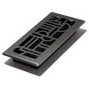 Decor Grates ADH410-GM Art Deco Floor Register, 4x10, Gun Metal