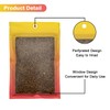 100 Pcs Resealable Mylar Ziplock Food Storage Bags, Gradient Color