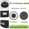 QMTCYXGS 1pk C3-2 Trimmer Head & 1pk Spool & 1pk