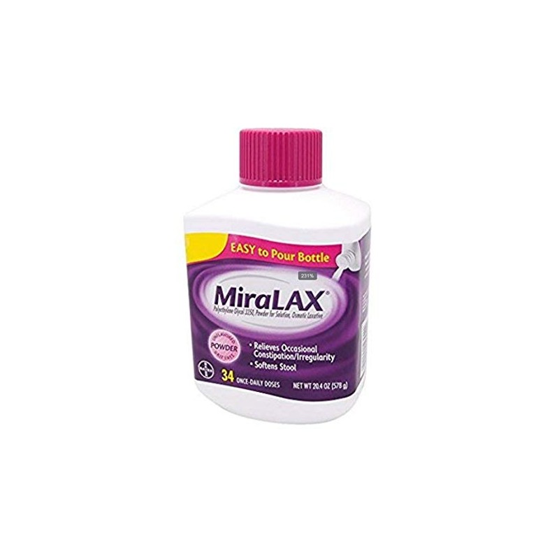 MiraLAX Powder Laxative, 34 Doses, 20.4 Ounce