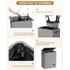 SOLEDI Double Laundry Hamper with Lid, 130L Clothes Hamper 2