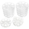 10 Storage Boxes Storage Transparent Round 8 VBS Wholesale Pack