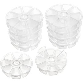 10 Storage Boxes Storage Transparent Round 8 VBS Wholesale Pack