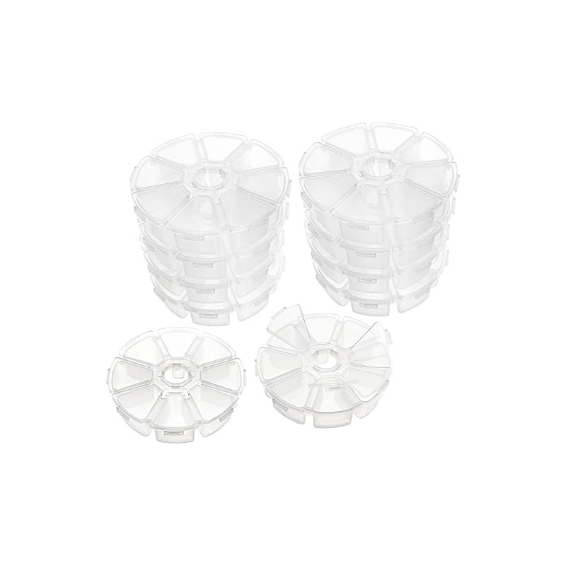 10 Storage Boxes Storage Transparent Round 8 VBS Wholesale Pack