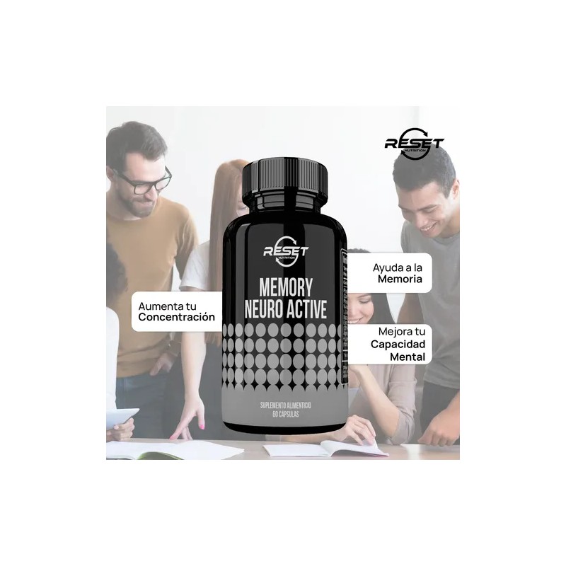 Reset Nutrition Memory Neuro Nootrópico Memoria Enfoque 60c