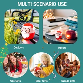 sodomi 1.77 Inch Mini Speaker Bluetooth 5.0 Wireless with Lanyard, Loud Sound Portable Small Tiny Speakers