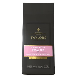 Taylors of Harrogate China Rose Petal Loose Leaf, 35.27 Ounce, 1 Kilo Bag