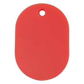 ORIONS Number Tags, Large, Plain, Red, 50 Sheets