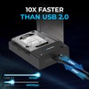 SABRENT USB 3.0 to SATA External Hard Drive Lay-Flat Docking