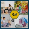 G4GADGET Pack of 3 Large Laundry Bags - Heavy Duty,