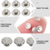 Healifty 30 Unids Base Redonda Botón Lingual Dental Metal Dentista