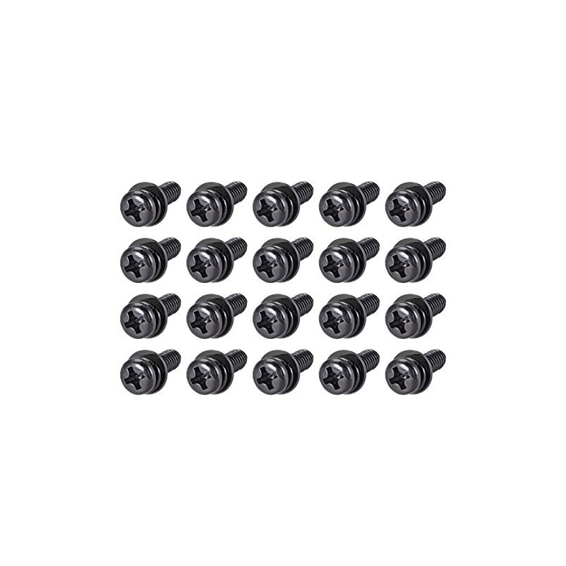 sourcing map M5 x 12mm Carbon Steel Phillips Pan Head