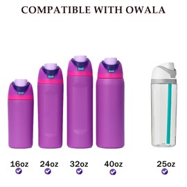 Noiimiy Replacement Cap for Owala Freesip, Replacement Lid Compatible with Owala Cup Sizes 16oz 24oz 32oz 40oz This BPA-Free One-Touch Water Bottle Top Cap ensures a Leak-Proof Seal