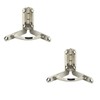 Pack of 2 Support Spring Hinges, Zinc Alloy Concealable Quadrant