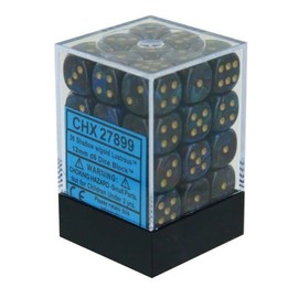DND Dice Set-Chessex D&D Dice-12mm Lustrous Shadow and Gold Plastic Polyhedral Dice Set-Dungeons and Dragons Dice Includes 36 Dice – D6, Multi-Coloured, CHX27899