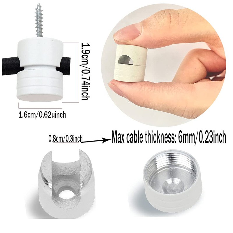 GVOREE Swag Hook for Chandelier Ceiling Lights Cable, Lamp Hook