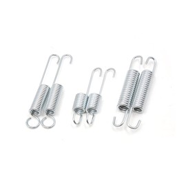 A ABSOPRO Motorcycle Kickstand Kick Side Stand Spring Silver Tone (Set of 6)