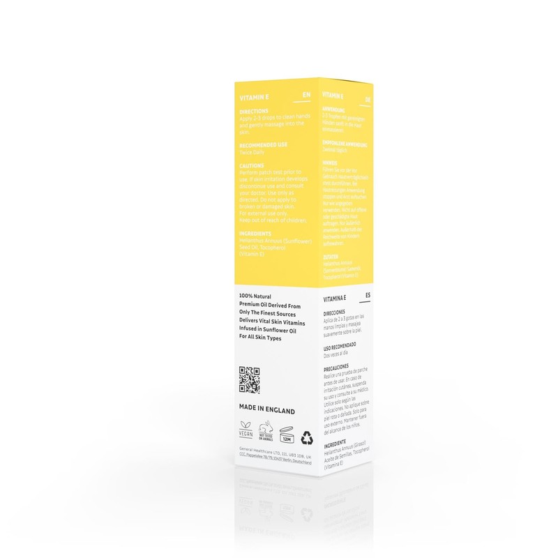 Dermavitamins 100% Natural Vitamin E Oil - 10ml