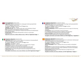 Vita World Calcium Citrate 500mg per Day 120 Capsules Made in Germany