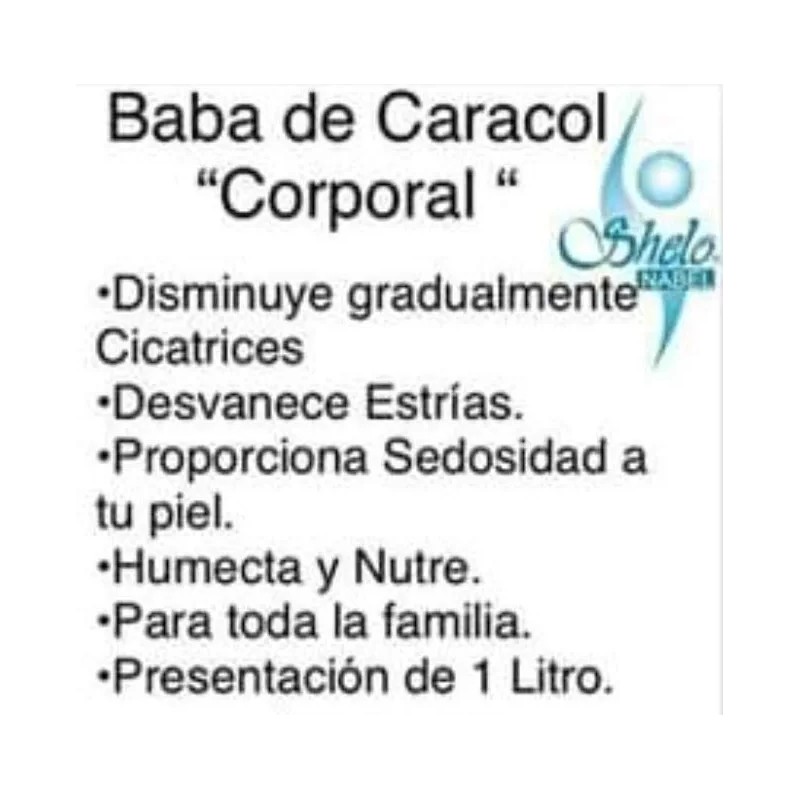 Crema Baba Caracol Corporal Aclarante Estrías Cicatrices Suave