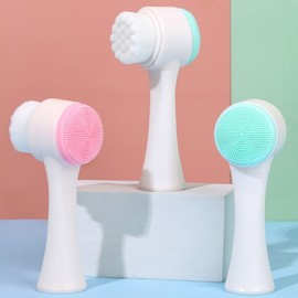 Facial Cleansing Brush for Foaming and Pore Care Random Color 3ea