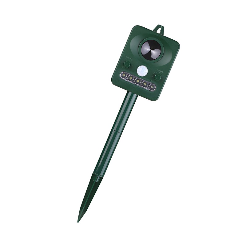 Solar Ultrasonic Pest Repeller Outdoor Animal Repeller with Ultrasonic Sound